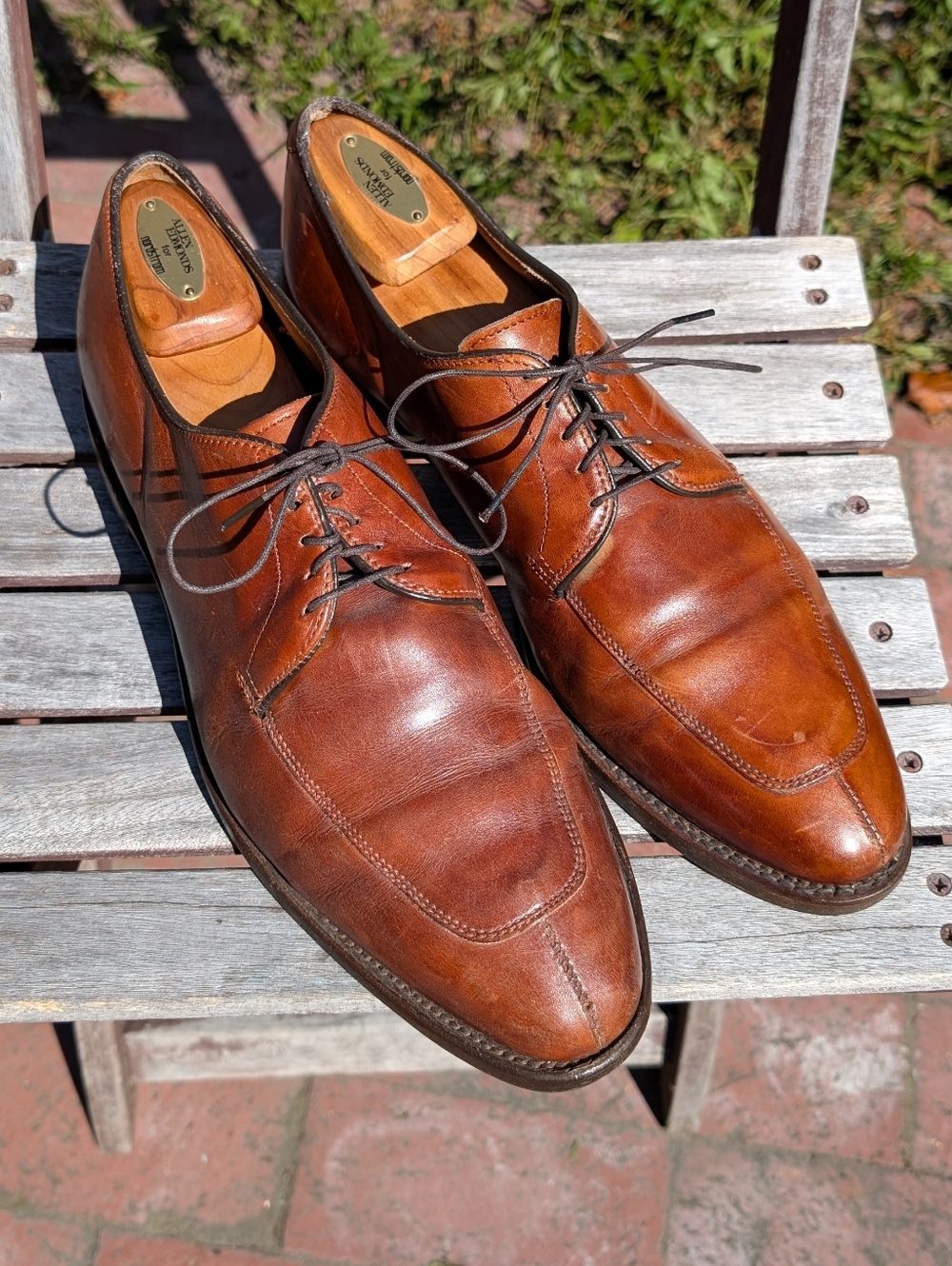 Allen Edmonds Brown Leather Men’s Dress Oxfords Size 11 D